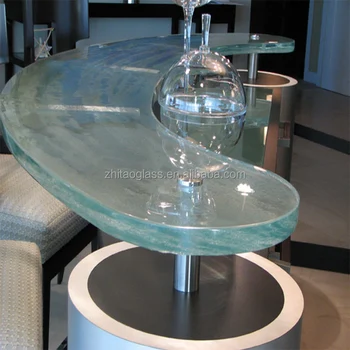 Serpentine Shape Flat Teapoy Table Glass Countertop Price View