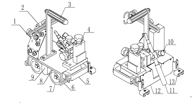 HK-8SS Light Automatic Magnet Welding Carriage