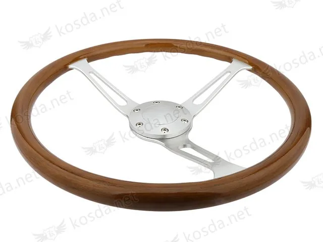 Volant Karting Universel 270mm - Volant Sportif Noir En Métal Et Mousse PU Pour Go-Kart, Quad Et Voiture