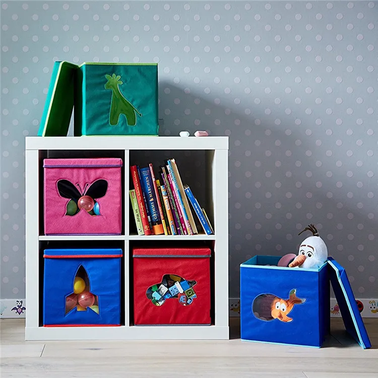 toy storage canvas bins