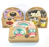 Cartoon Figure Unbreakable Bamboo Fiber Children Tableware