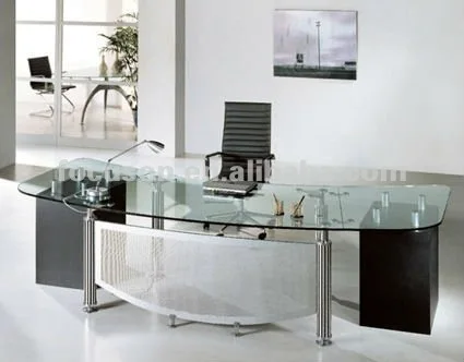 Fks Hd Ed211 Modern Glass Top Office Desk Buy Glass Top