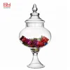 2019 Hot Products Clear traditional Handcraft glass storage jar with lid