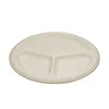 100% Biodegradable Plates Sugarcane Biodegradable Compartment Plate Set