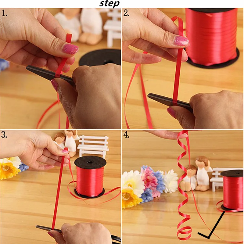 Foil Balloon Laser Curling Ribbon Birthday Party Wedding Decoration Toys Gift Balloon Strings Event&Party Supplies