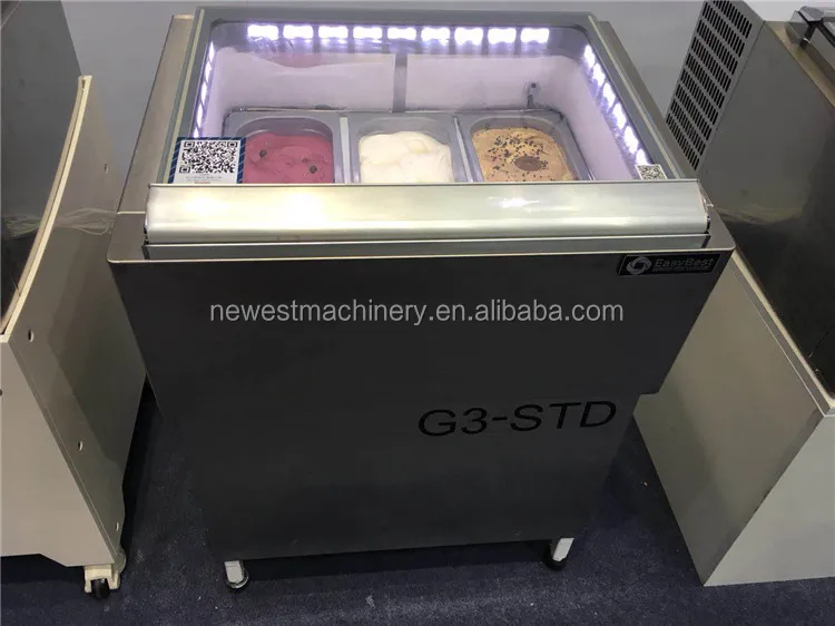 New Design Small Ice Cream Display Display Freezer