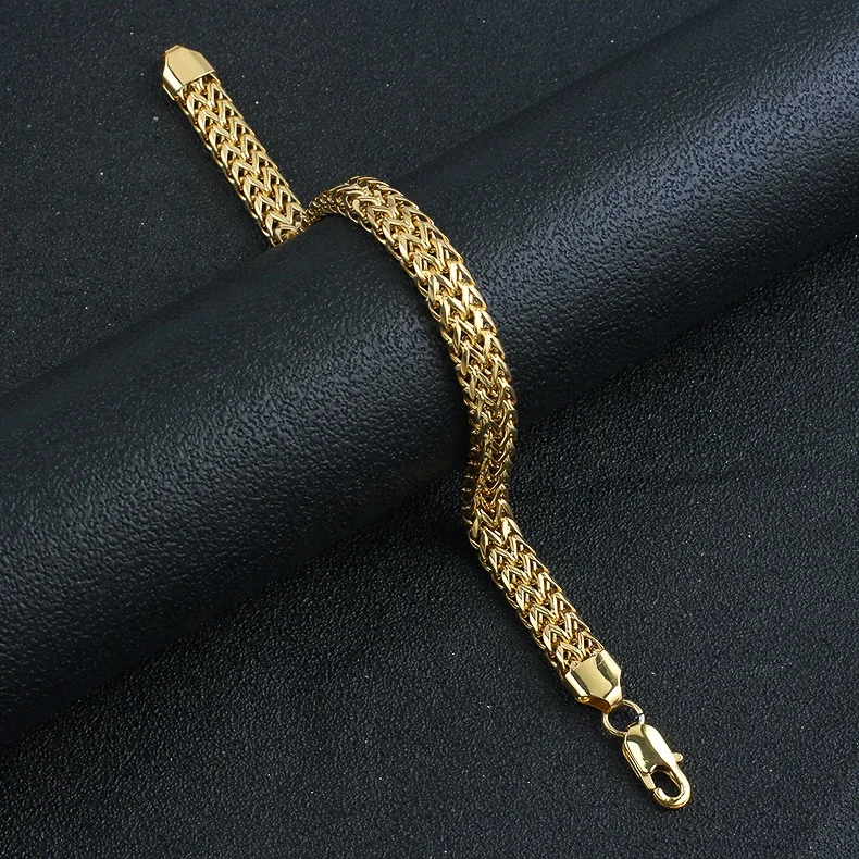 Wholesale Simple Personalized Gold Chain Bracelet Stainless Steel Saudi ...