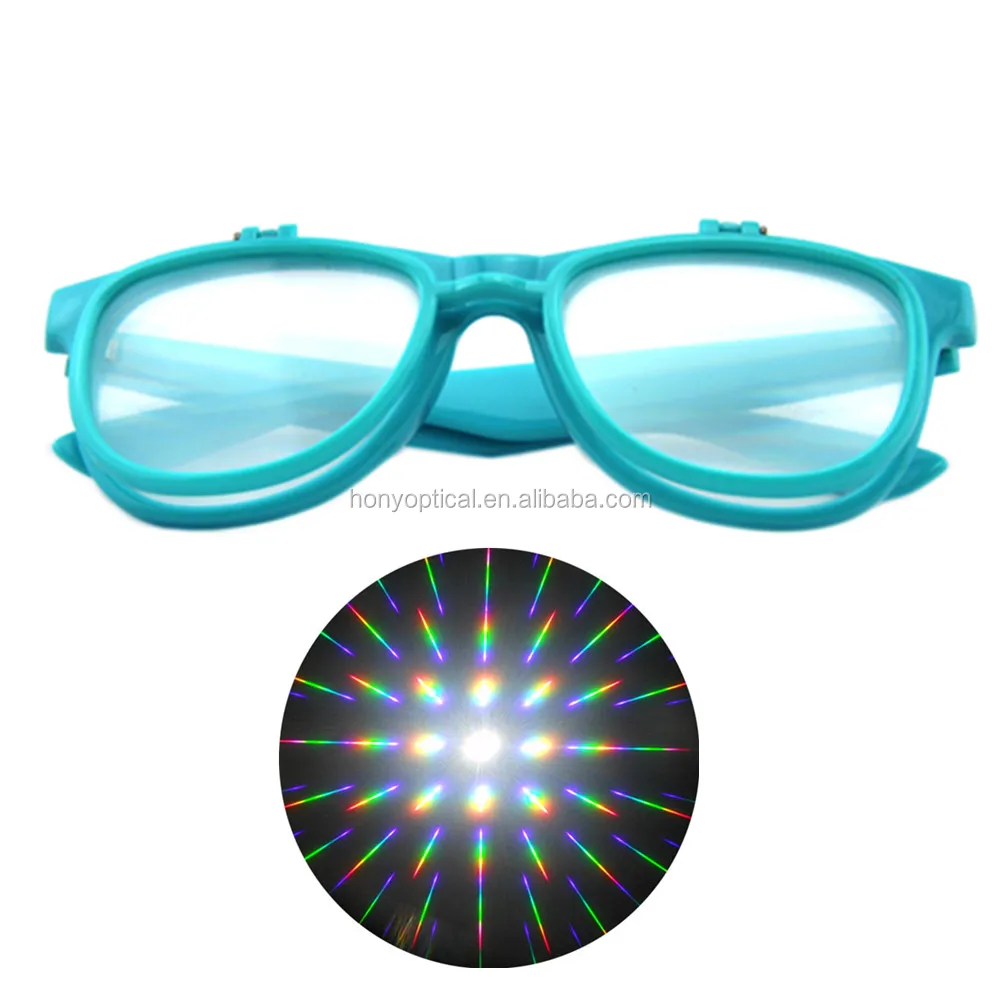 Difracción De Fiesta Rave Gafas-doble Lentes De Luz - Buy Gafas De Fiesta  Rave,Lentes Dobles Prism Gafas,Luz Mostrar Luz Gafas Product on Alibaba.com