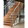 Stainless steel single side post wire/cable railing for stairs