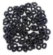 10Pcs Wholesale 2015 Hot Selling Hair Accessories Black Telephone Wire Line Gum Elastic Hair Band Ponytail