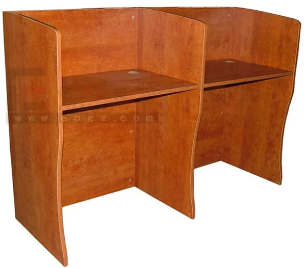 Individual Wooden Library Reading Desk With Partition Buy Reading Desk Library Furniture