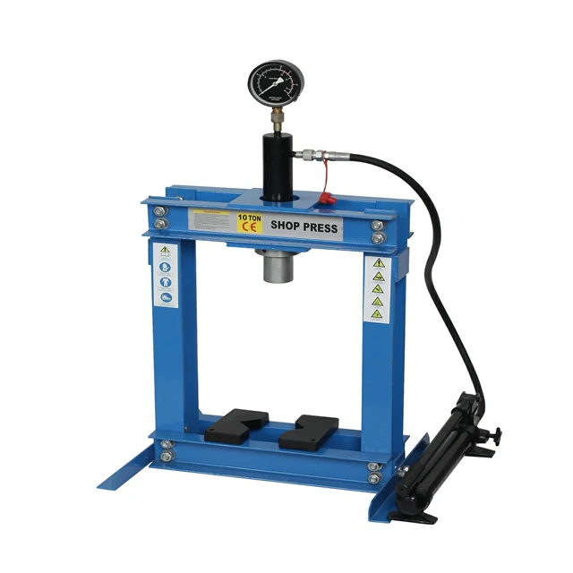 Portable Press 10ton Portable Hydraulic Press Machine with Gauge - Bestellen CE Typeplaat