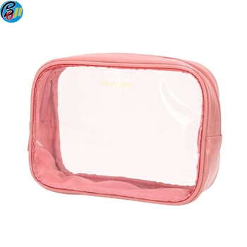 transparent toiletry bag