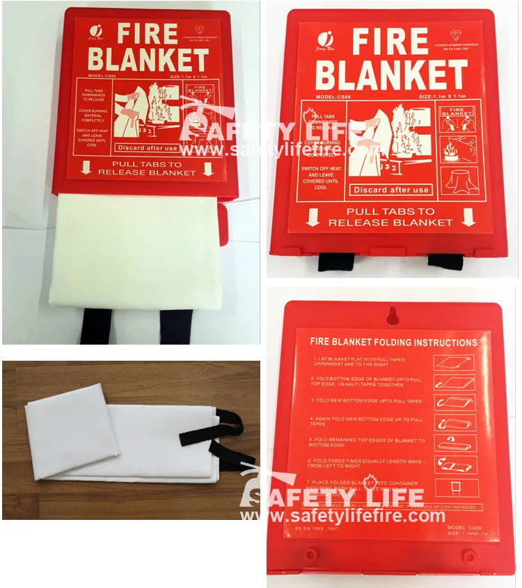 hydrogel fire blanket/fire blanket box/fiberglass fireproof blanket