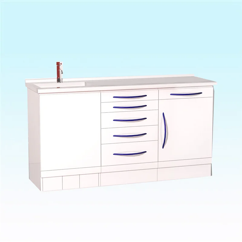 Stainless Steel Dental Lab Furniture With Water Sink And Drawers For Medical Dental