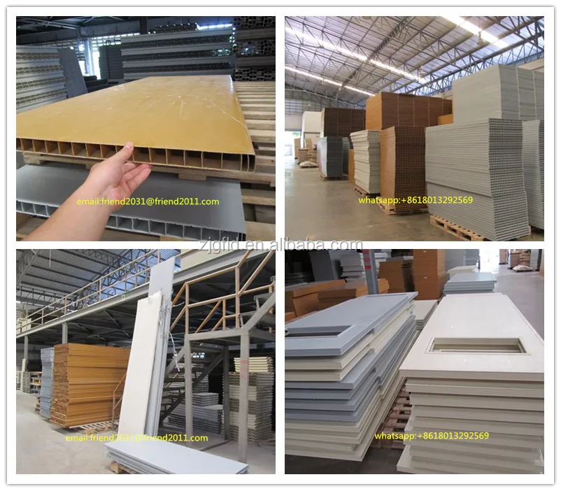 Pvc Door Production Line / Wood Plastic Wpc Doors Board Panel Making