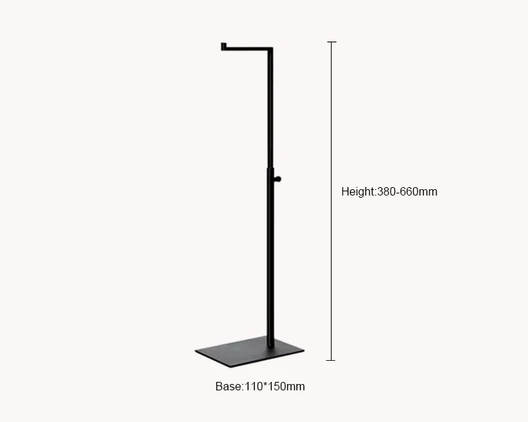 Classical Store Metal Adjustable Bag Hook Display Handbag Display Stand