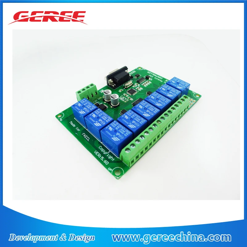 Dc 12v 8 Channel Relay Board Rs232 Serial Controlled - Buy 8 Channel ...