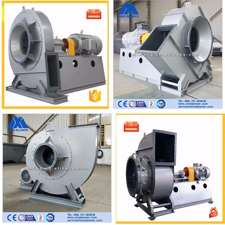 Ventilateur centrifuge de la fan 15kw de la Chine d'écoulement élevé industriel