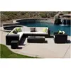 Simple outdoor corner sofas garden patio sectional durable rattan wicker sofa set furniture