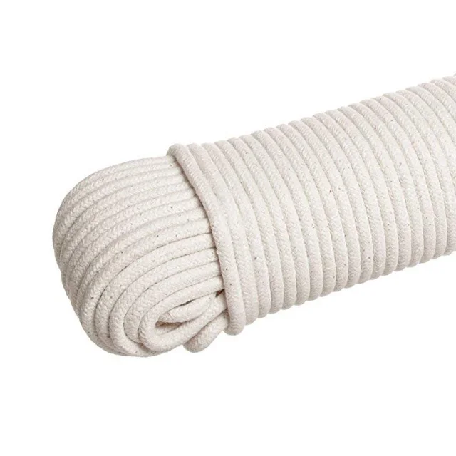 12 Mm Nature 24 Strands Double Braided Cotton Rope For Sale - Buy ...