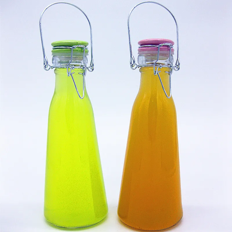 500ml/1000ml cone-shaped glass milk bottle with Screw cap