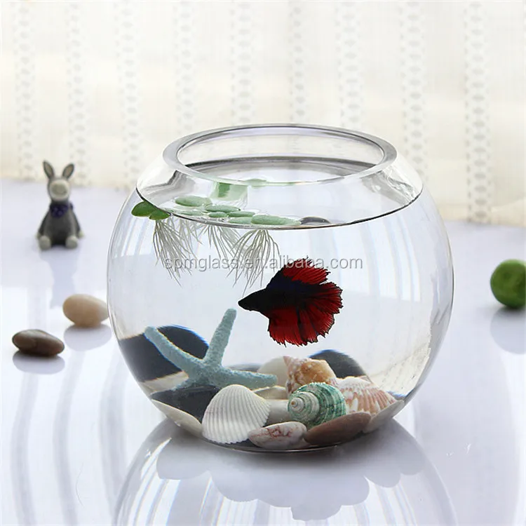 Round Wholesale Glass Fish Bowls For Centerpieces As Decoration Buy