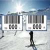 Ski-board barcode labels