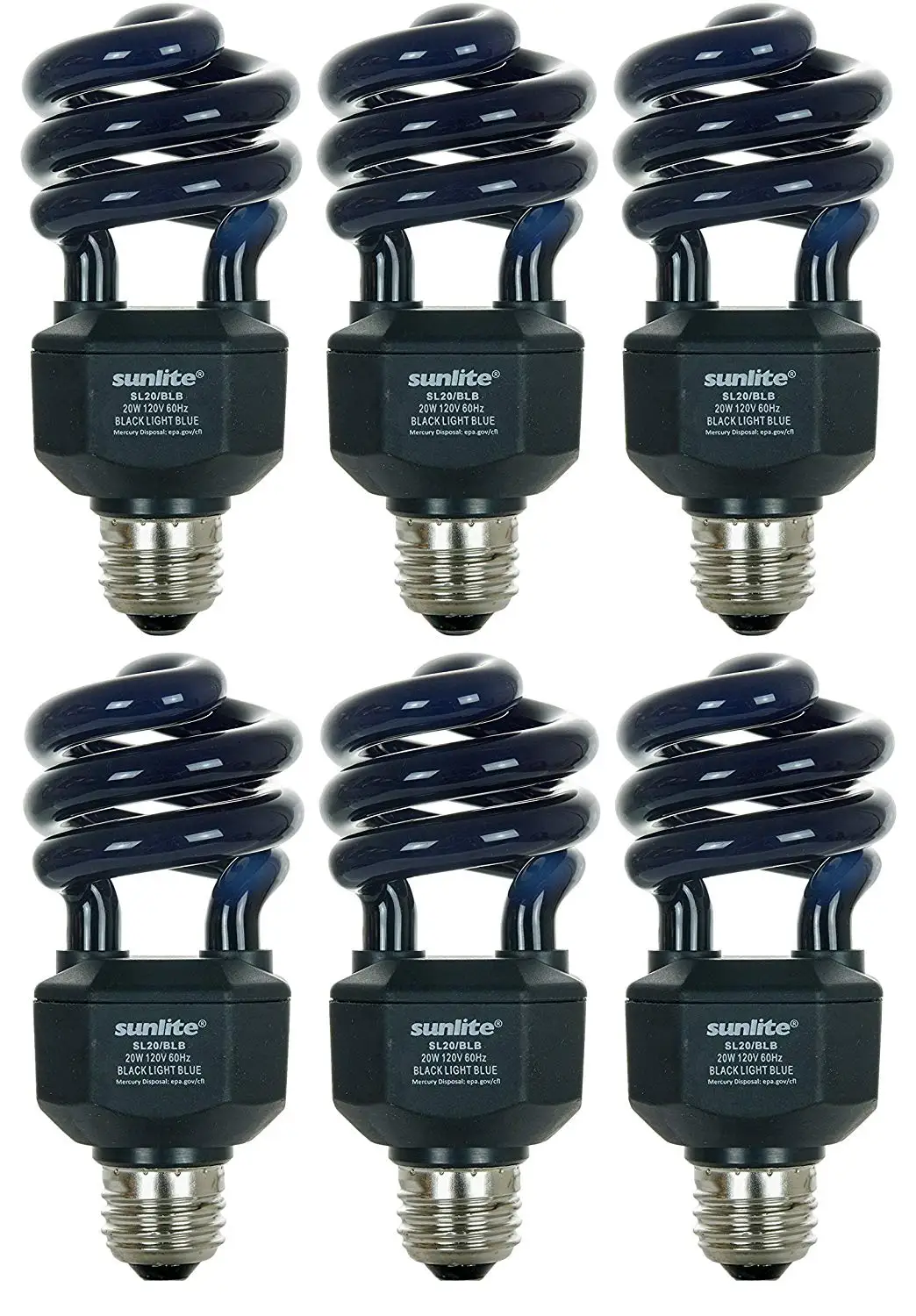Halco F8 T5 BLACKLight Blue ProLume F8T5BLB 8w Linear Fluorescent Preheat Blacklight-Blue Lamp Bulb 20 Qty