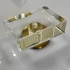 High Quality Acrylic Cabinet Handle Furniture Pull Handle with Zinc Alloy Holder