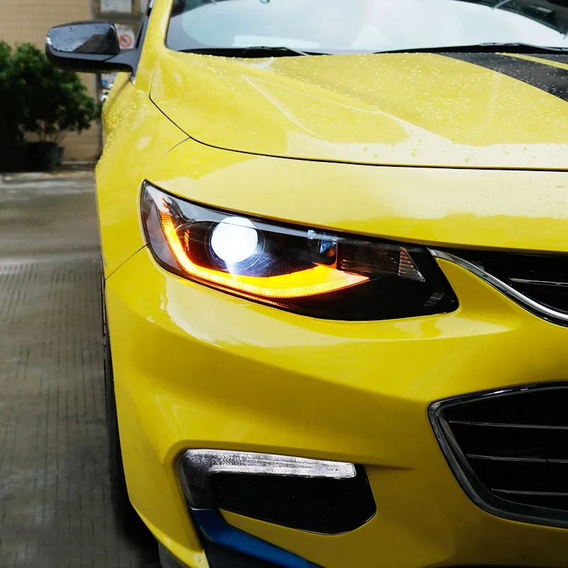 Wholesale 20162018 Malibu Xl Headlight Assembly With Flowing Led Drl Daytime Running Light 2pcs