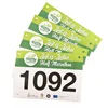 Custom Marathon Athlete Tyvek Bib Number with free Safety Pins For Running Events