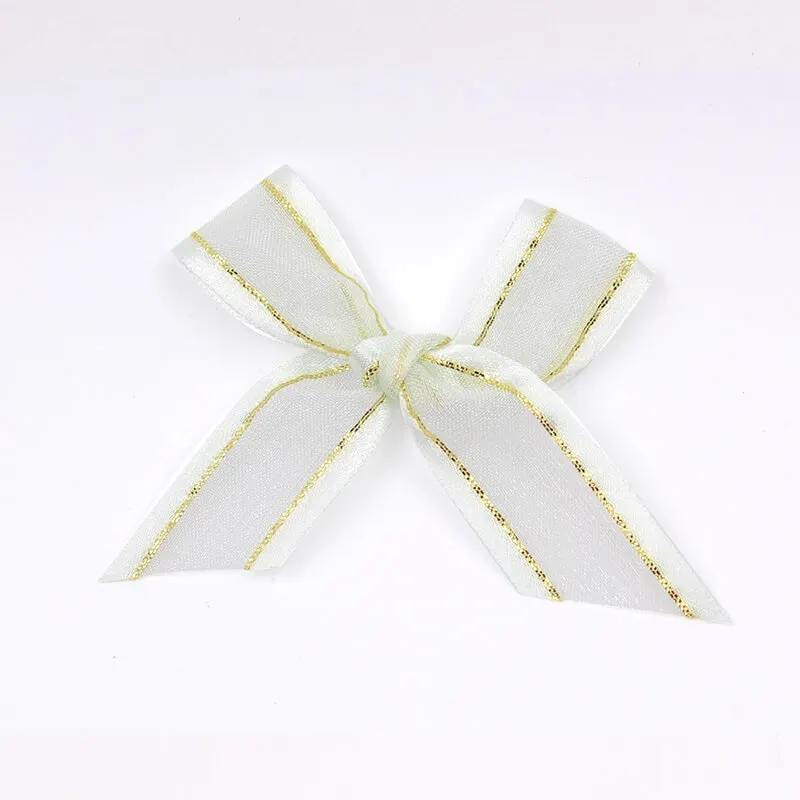 mini organza ribbon bow