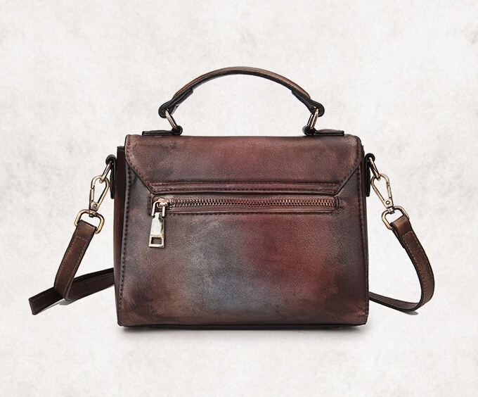 ladies leather vanity bag