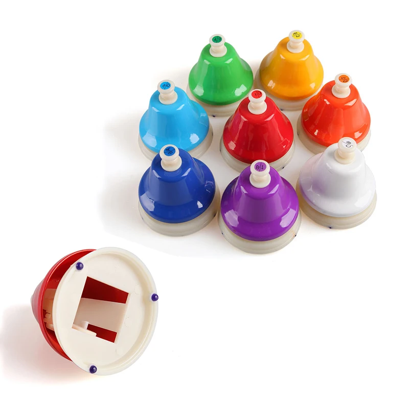 Orff Musical Instrument Rainbow 8 Note Music Desk Bell Buy Desk Bell