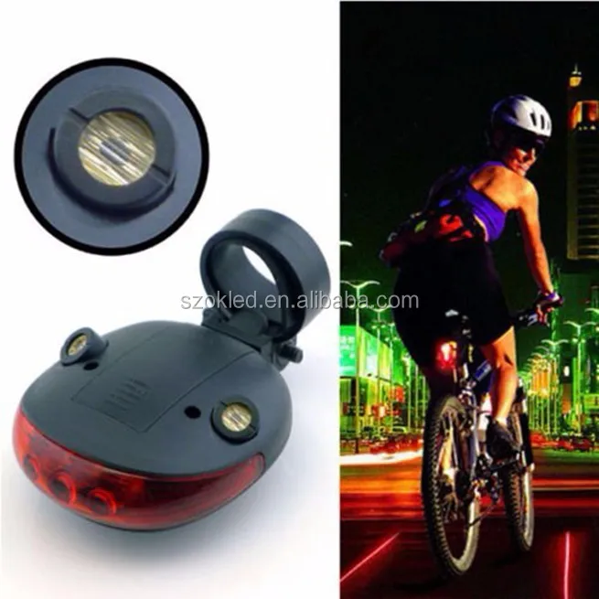 5LED Bike Bicycle Cycling Front Rear Tail Helmet Flash Light Safety Warning Lamp 