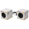 Recycle custom 3.5mm jack wired full color printing cube Mini Portable Foldable Cardboard Paper Speaker