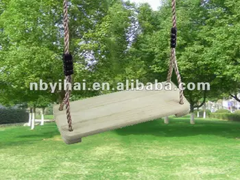 small wooden swing