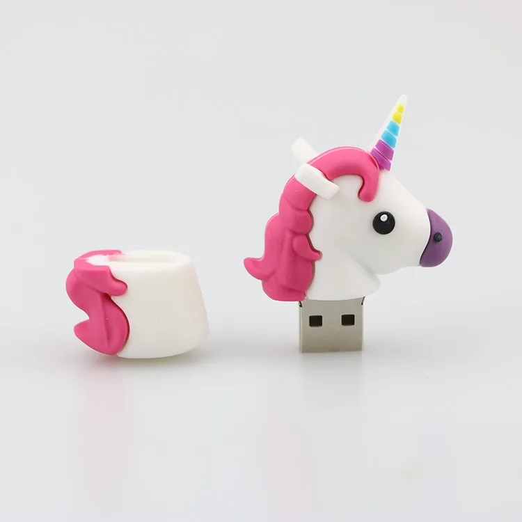 high quality PVC unicorn shape USB flash drive shape - ANKUX.COM
