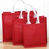 Hot sale recyclable jute tote bags customized jute bag