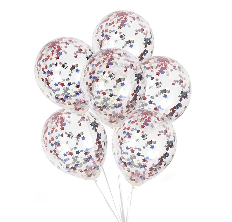 12inch 18inch Glitter Confetti Latex Balloons Fill With Mixed Color ...