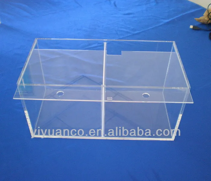 Hot Small Custom Clear Acrylic Aquarium Box With Light Buy