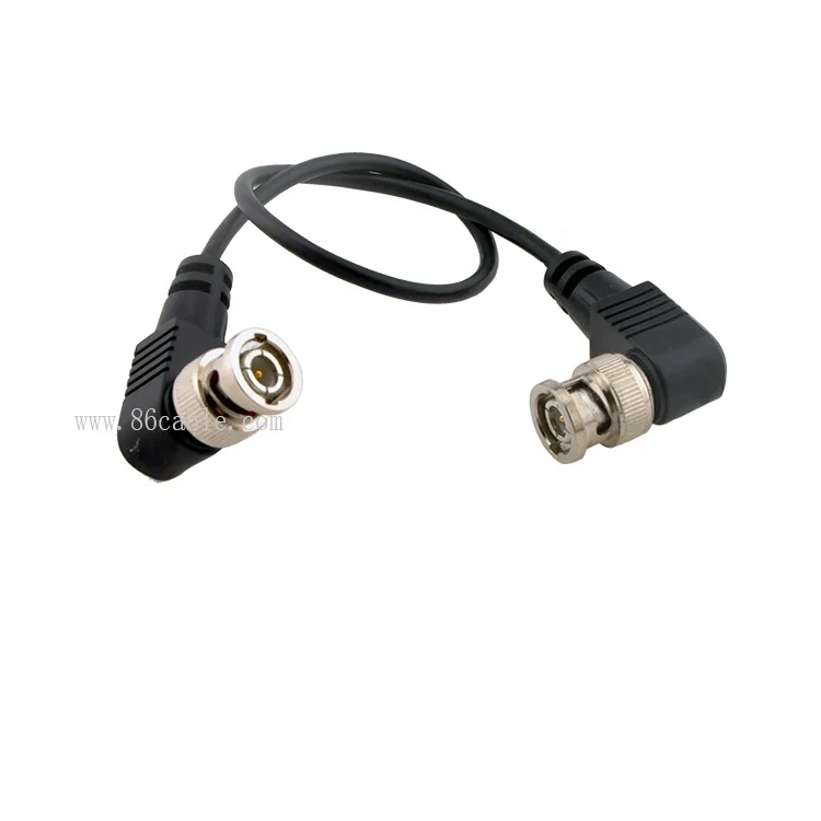 Sdi Cable 3g Sdi Coaxial Cord (75 Ohm) With 90 Degree Bnc To Bnc Silver