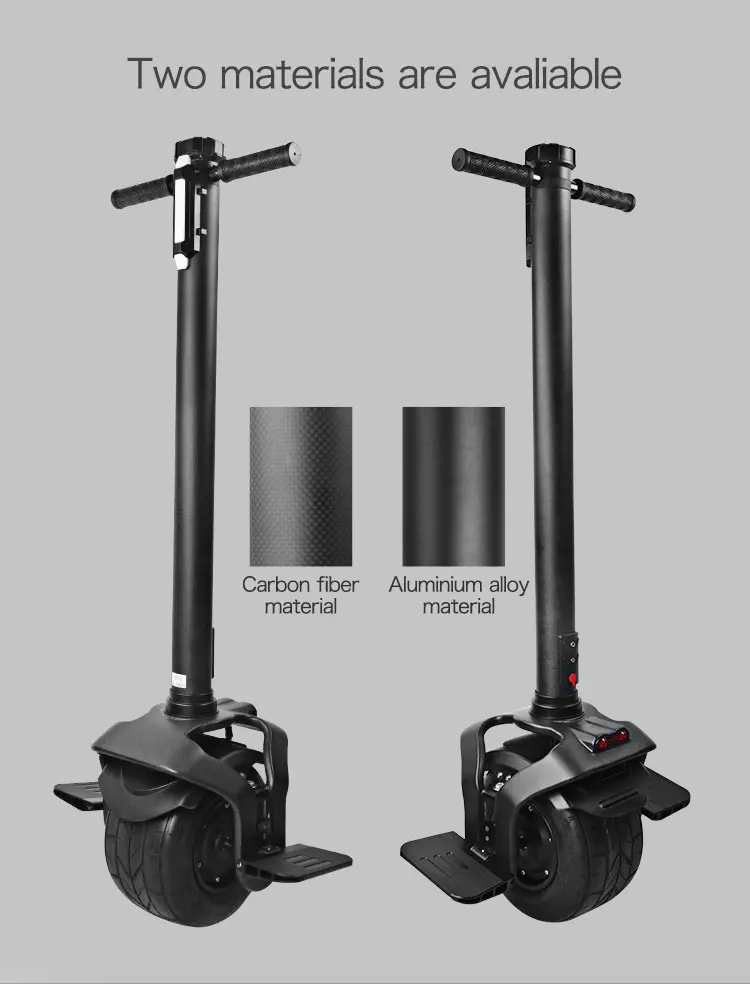 2018 Hot Selling 10inch big wheel adult one wheel electric scooter with handle unicycle