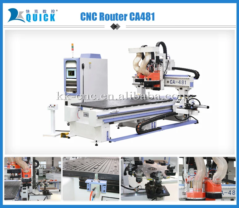 cabinet cnc router with boring head