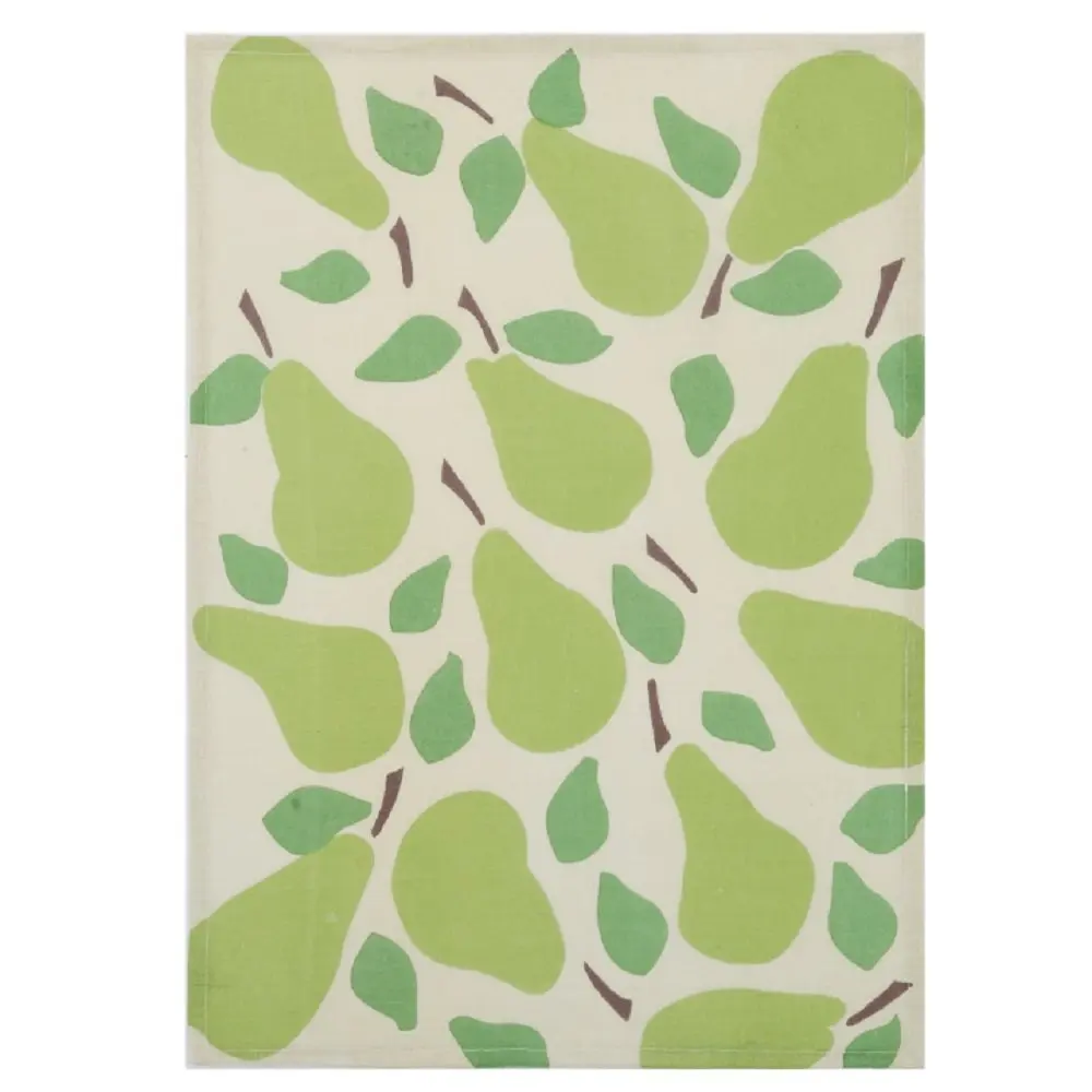 Peking Handicraft 04KN107C Pears Flour Sack Kitchen Hand Towel 18x25