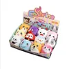 Cat Big Eye Toy Soft Fox Toy Fabric Keychain Voice Box Stuffed Animal Shark Pig Toy Cat For Claw Machine Bag