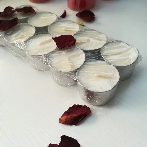 Soy wax tealight candles 8 hour unscented handmade candles