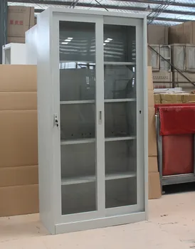 Hot Sale Glass Door Laboratory Cabinet Industrial Style Bookcase