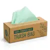 High quality cornstarch compostable 3 gallon clear trash disposable garbage bag on roll